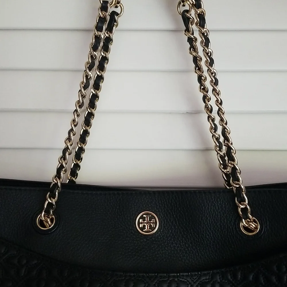 nwt Tory Burch Bryant East West Large Quilted Leather Tote